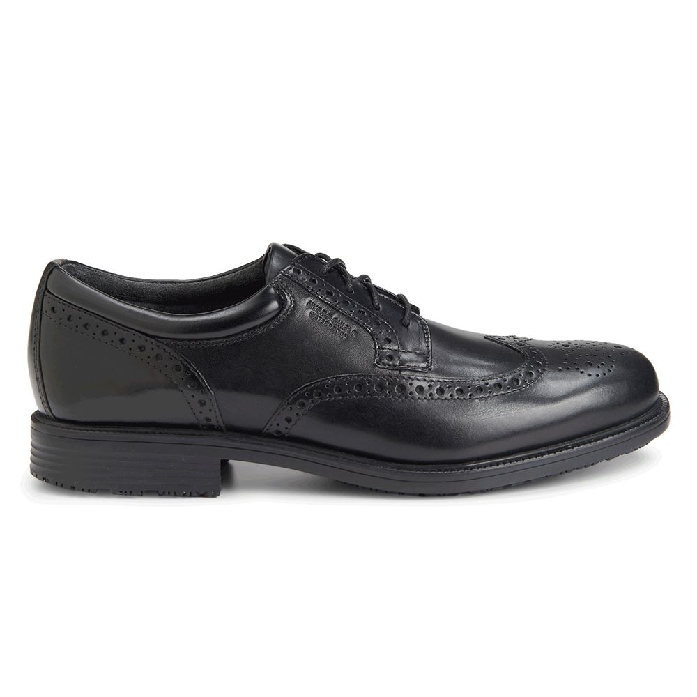 Rockport Canada Lead The Pack Waterproof Wingtip - Mens Oxfords Black (JXF810246)